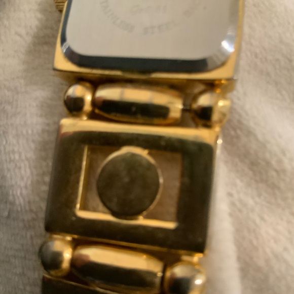 Gold Pearl Accent Watch Bracelet with belt pretty bundle vintage main image 5